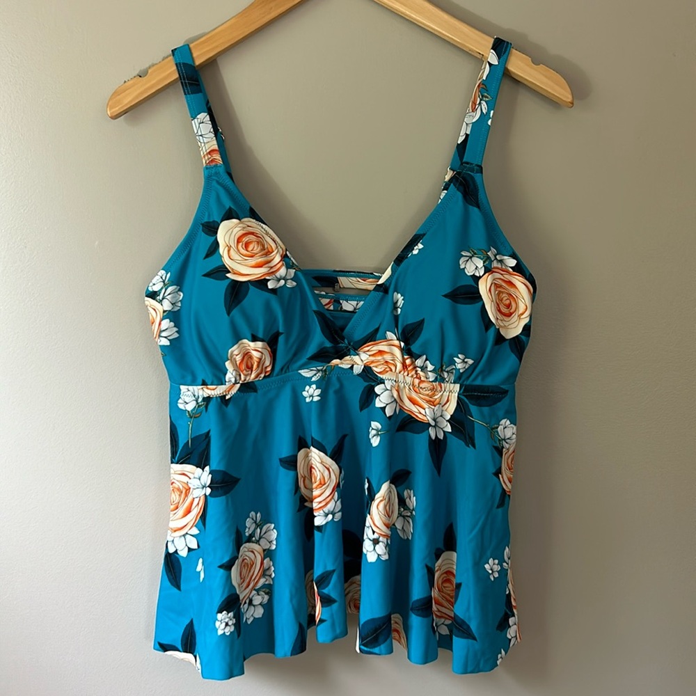 Cupshe Tankini Top Sz 0X (fits‎ like a 12) NWOT